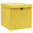  Storage Box Set Of 10 Yellow Non-Woven Fabric (100% Polyester)