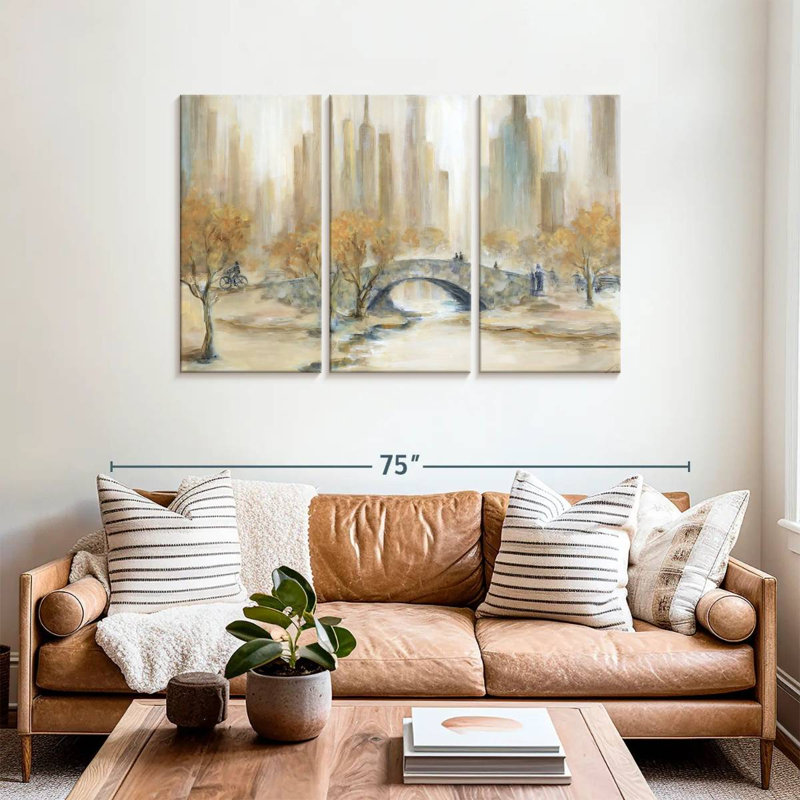 Sireci Empty Central Park, 36" H x 57" W