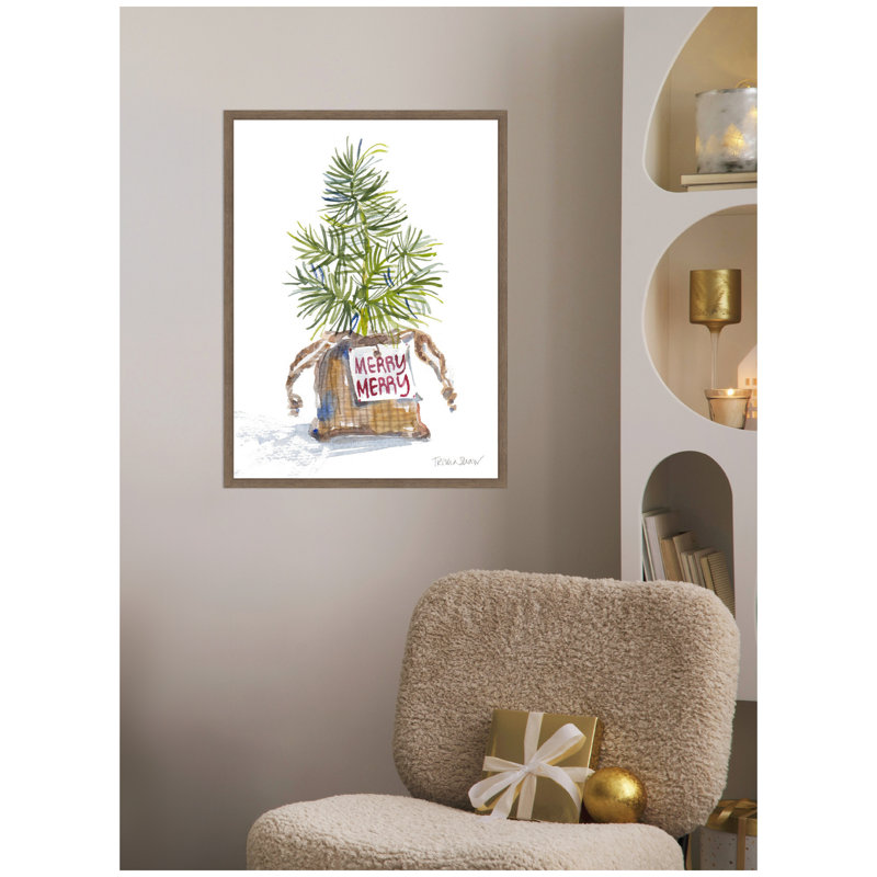 «Merry Seedling In Burlap» par Patricia Shaw, reproduction d'art sur toile encadrée