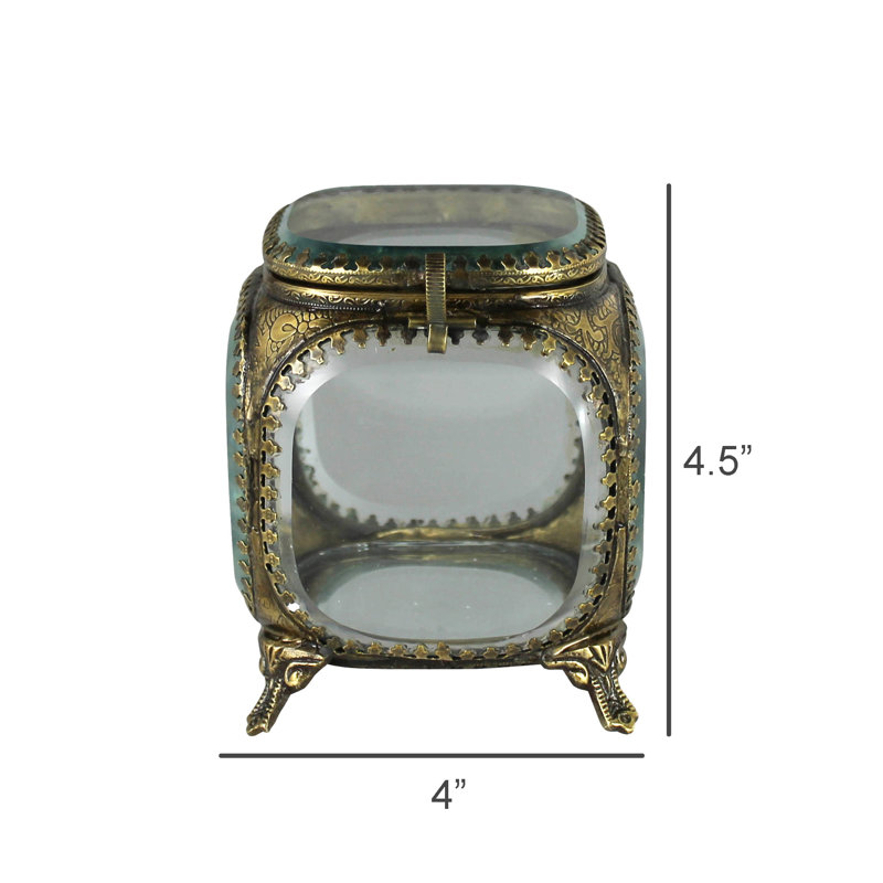 Beveled Glass Box - Square
