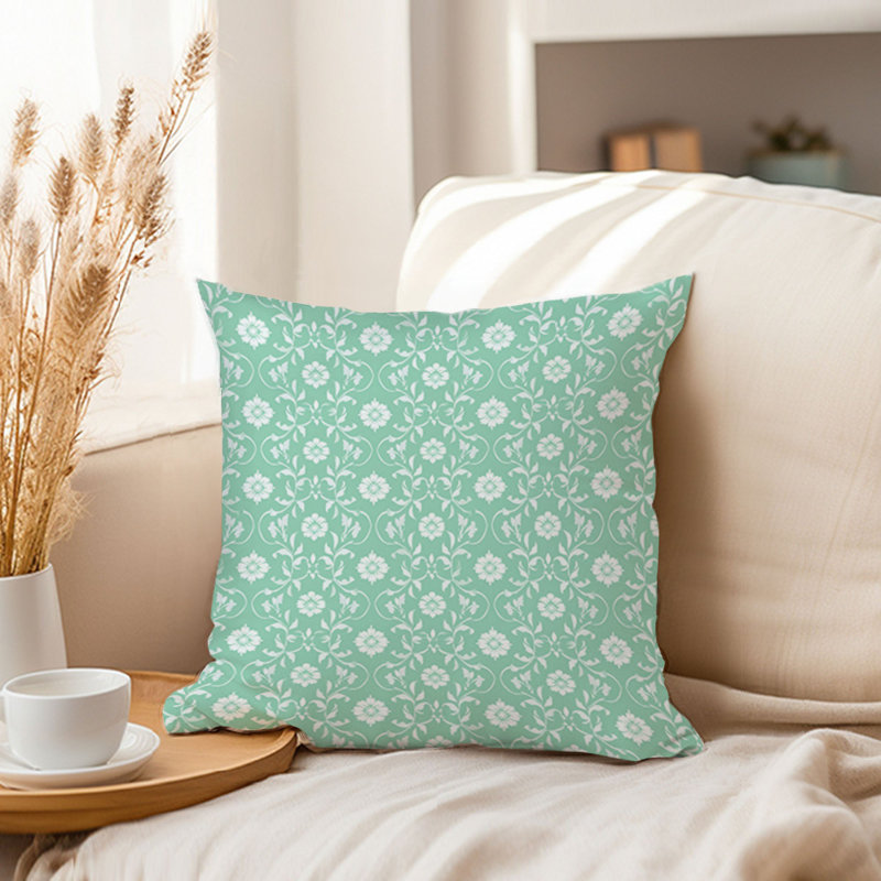 Abstract Mint Pattern I Patterns Modern, 18"H x 18"W