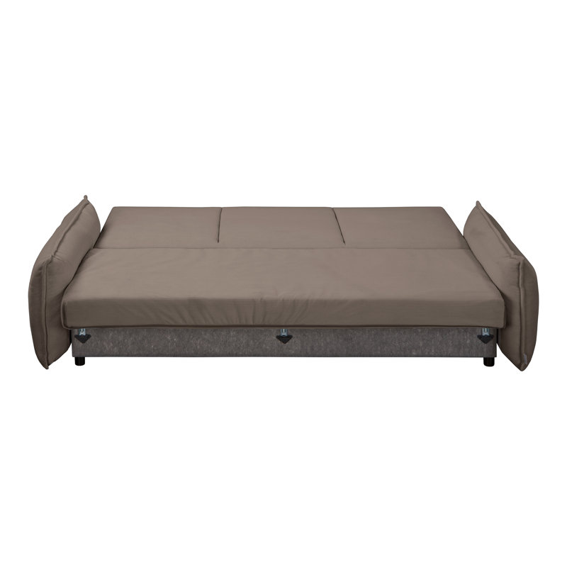 Lazy Lukka 3 Seater Corduroy Sofa Bed, Brown