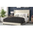 Upholstered Platform Bed with Wingback Headboard, Mattress Foundation with Slatted Supports-210624550-210624551