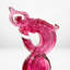 LIULI Crystal, Dragon Sculpture, Ocean wave | Signet of Courage (Gold Red)