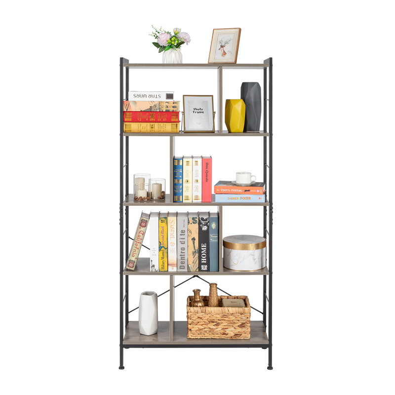 Hoysted 154.5 cm H x 74 cm W Steel Standard Bookcase