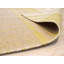 Tapis jaune en laine tissé à plat Chelton-24178551