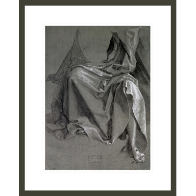 Étude de la robe du Christ par Albrecht Dürer - Impression giclée sur cadre
