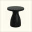 Table d'appoint légère en béton MGO, imitation marbre, résistante aux intempéries, idéale pour l'extérieur (terrasse, balcon, jardin, intérieur et extérieur), sans montage.-1523324316