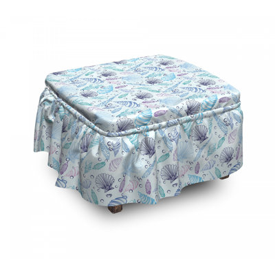 Box Cushion Ottoman Slipcover