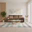 Tasharn Orion A Compact Upholstered Sofa Bed With Storage Pull Out Guest Bed In Brown And Light Brown