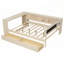 Lit plateforme en bois avec rangement, tiroirs, station de charge et tête de lit tapissier pour un confort moderne-1172951153-1172951150