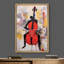 "Peinture abstraite violon et humaine moderne inspirée de la musique, art moderne rouge et noir" sur-98179706-98179708