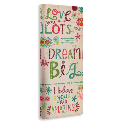 Kranz 'Love You Lots Dream Believe' Wall Art