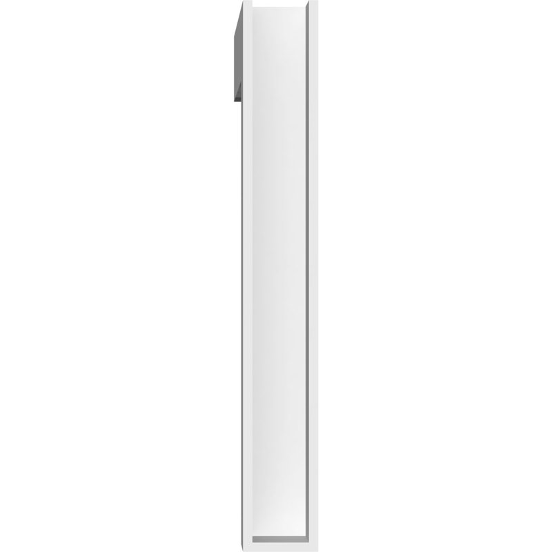 Support standard en uréthane standard avec extrémités en bloc, brun clair apprêté, H 22 po x l 3 po x P 16 po
