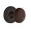 Rope Rosette with Brown Porcelain Door Knob
