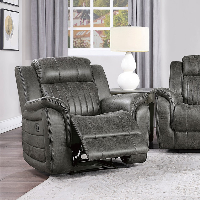 Fauteuil inclinable classique classique 1Pc, Gris