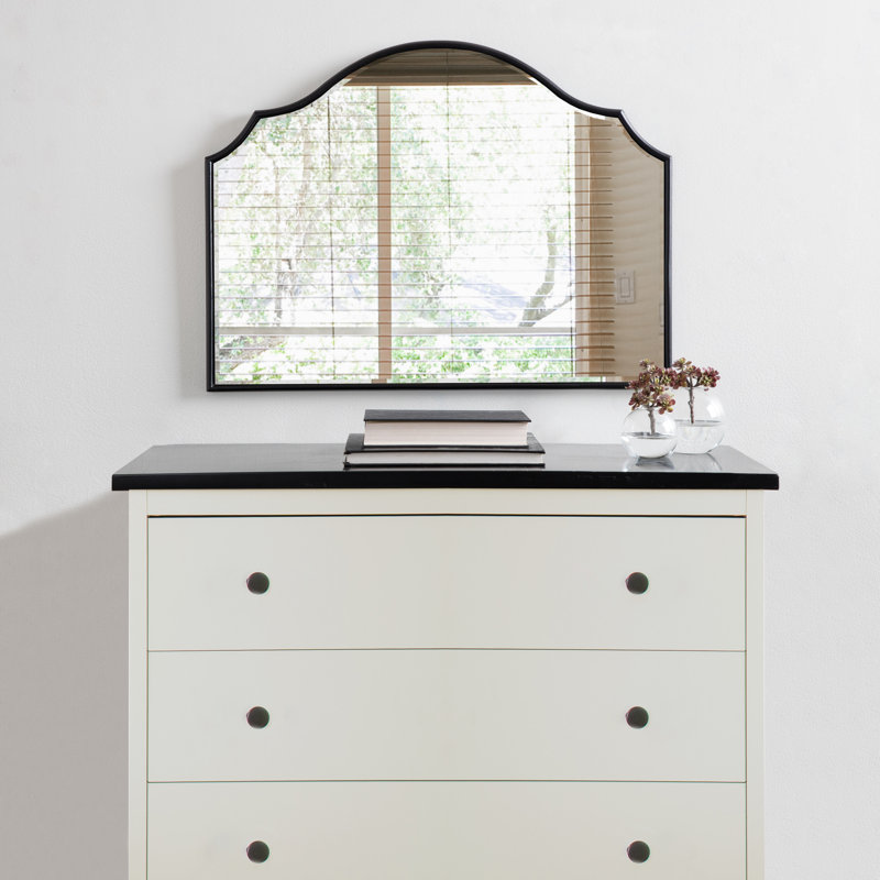 Aleeza Arch Mirror, 18" x 24", Black