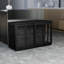 Black Kitchen Cabinets With Glass Doors-123867757