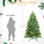 Arbre de Noël complet et réaliste de 6 pi avec 1032 pointes Pe +, branches articulées pour une installation rapide, support en métal stable, charme des Fêtes avec assemblage simple, support robuste, pièce maîtresse