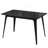 Dining Table Solid Wood Legs, Black