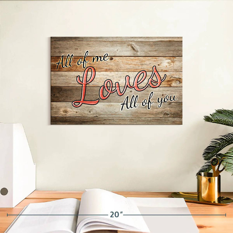 Plaque murale «All Of Me», H 8 po x l 12 po