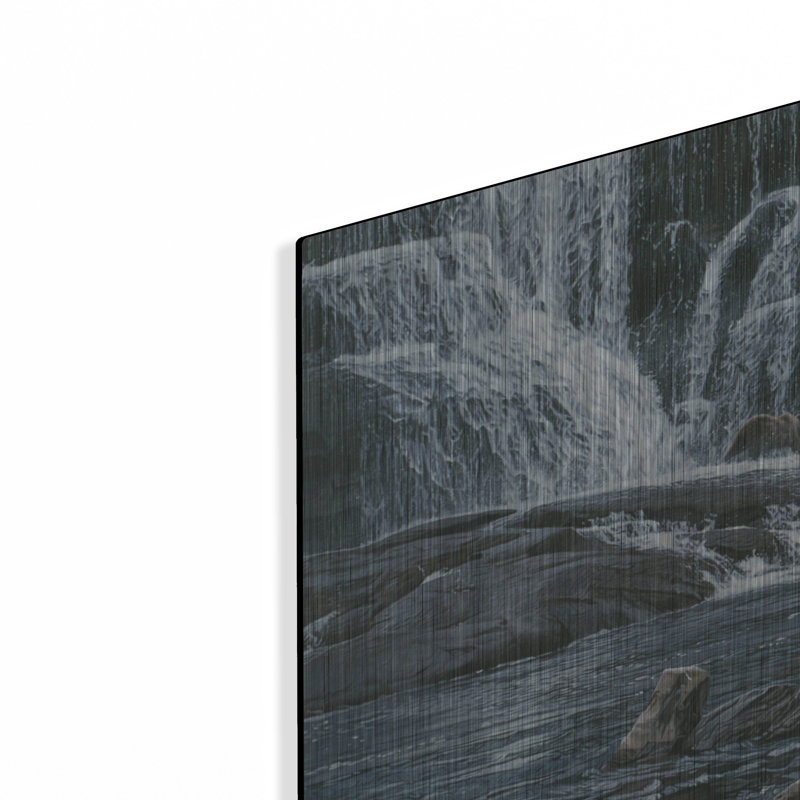 «Grizzlies And Falls» par Ron Parker, H 12 po x l 24 po