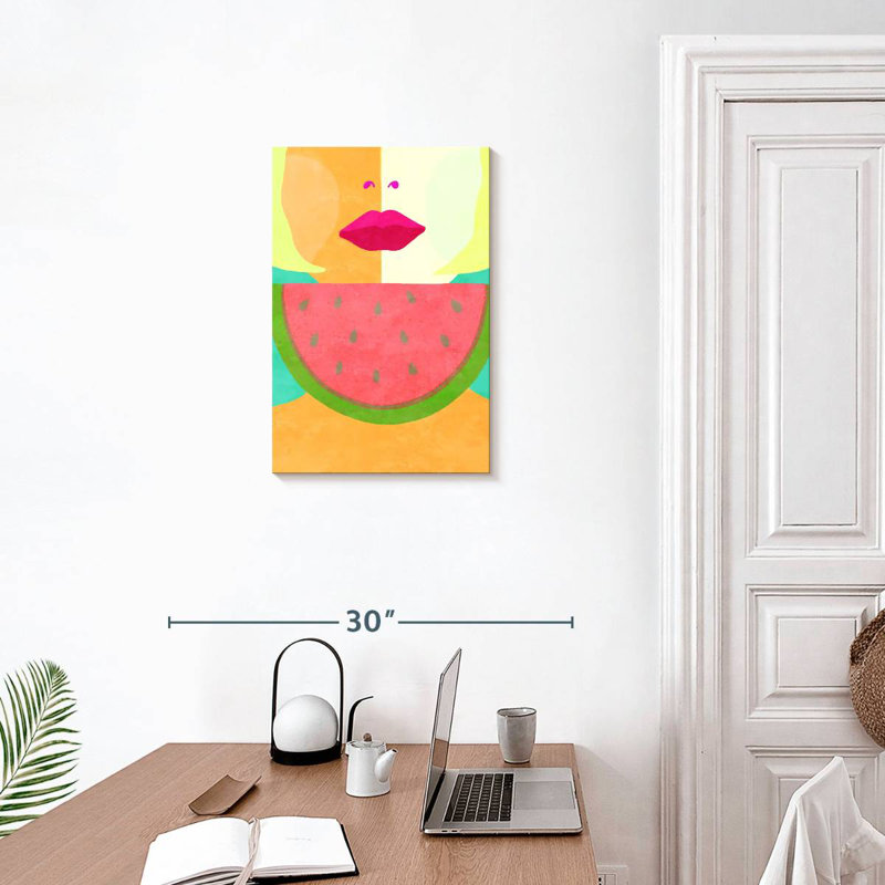 Leisha Watermelon Sugar Disco, 24" H x 16" W