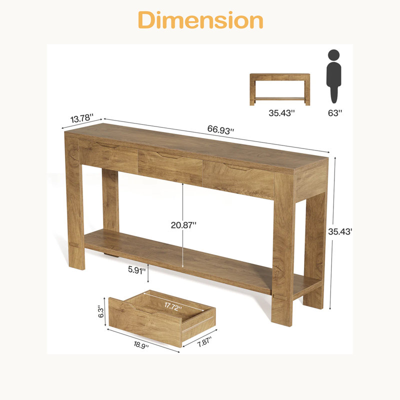 Console, table d'entrée, organisateur de présentation