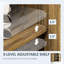 Buffet avec portes en rotin