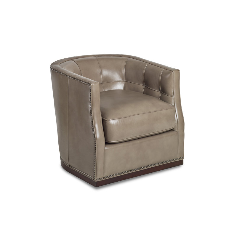 Veronica Upholstered Swivel Barrel Chair