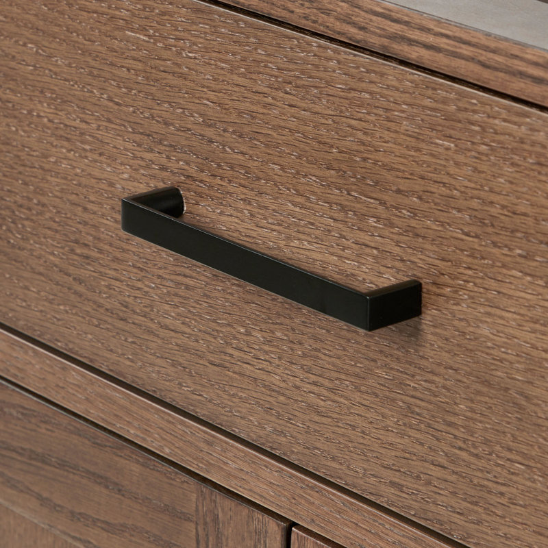 42" Single Bathroom Vanity Base only, Brown Oak