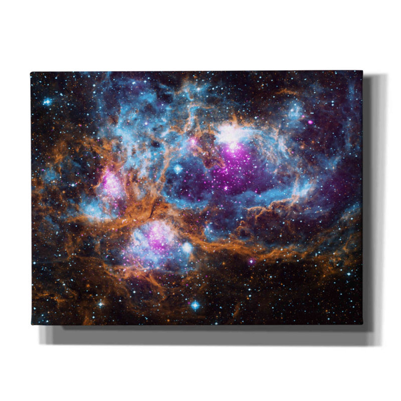 «Cosmic Winter Wonderland», art mural sur toile, H 26 po x l 34 po x P 0,75 po