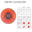Mini Portable Camping Heater Stove Gas Heating Stove Oven Winter Small Sun Hood