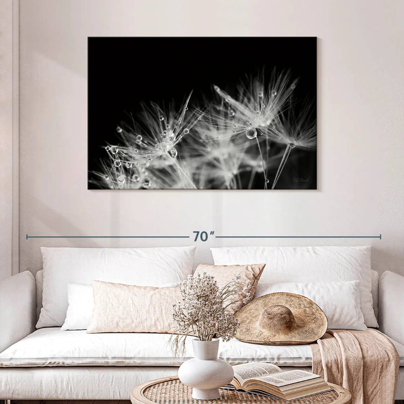 Harnek Dandelion Dewdrops, 30" H x 45" W