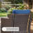 Outdoor Wicker Swivel Chairs With Ottoman & Side Table Set – 2 Swivel Chairs, 2 Ottomans, And 1 Side Table For Patio, Porch, Garden & Poolside-1582750653