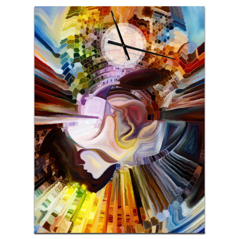 Couches de peinture intérieure - Horloge murale moderne, H 32 po x l 24 po x P 1 po
