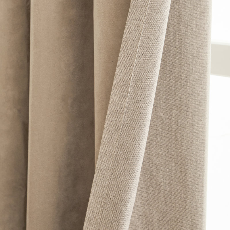 Verso Blackout Curtain Panel Pair, Brown, 183" W x 168" L