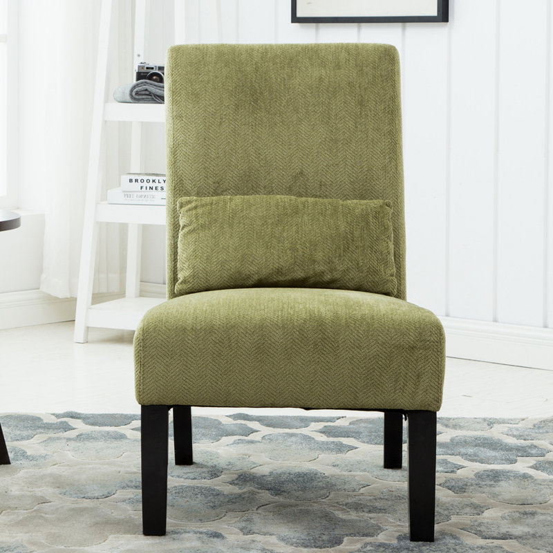 Chaise d'appoint 31,75 po Stepanas, Tissu vert