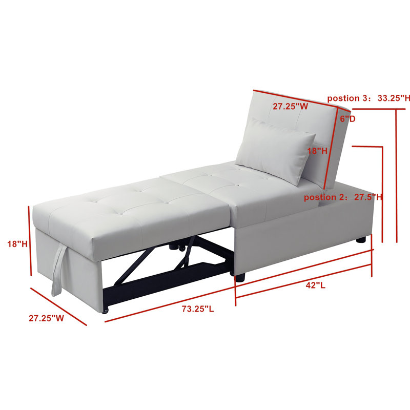 Fauteuil convertible Mykita, Mélange de coton blanc
