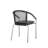 Sheaffer 7-Piece Outdoor Patio Dining Set for 6 with Rectangular Glass Top Table & Cushioned Rope Chairs