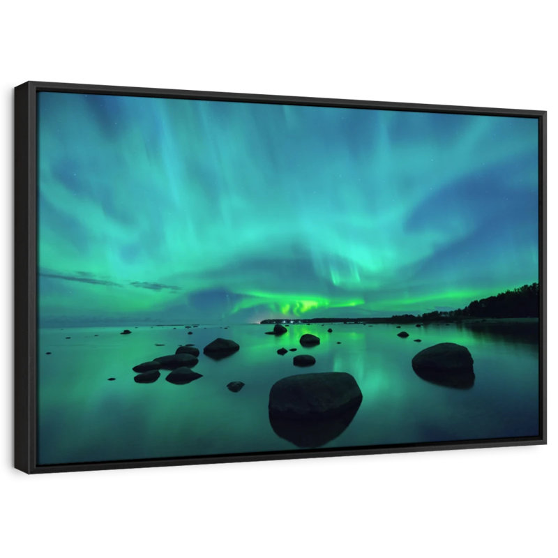 Nature «Northern Lights» du golfe de Finlande, H 31 po x l 21 po