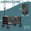 16cm H x 55cm W x 68cm D 200Kg Platform Trolley-86184264