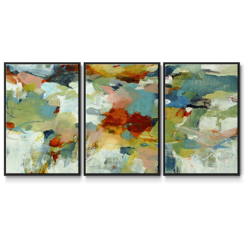 Time to Celebrate - Multi Piece Framed Canvas, 40" H x 78" W, Black Framed