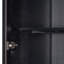 Impressionnante armoire de 90,6 po de hauteur avec placage en chêne et portes en verre, convenant à un bureau, un vestibule, un couloir ou un salon (armoire)-1338580770