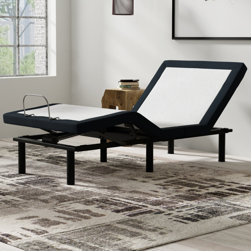 Base de lit simple réglable TG avec coussin inclinable et massages inclinables, masseur confortable