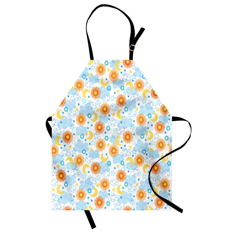 Multicolore, tablier East Urban Home Space unisexe, éléments célestes, taille adulte