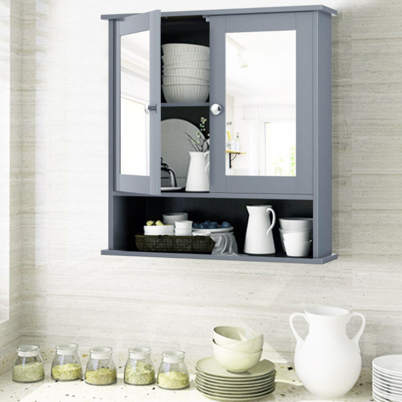 Barbro Bathroom Cabinet, Gray