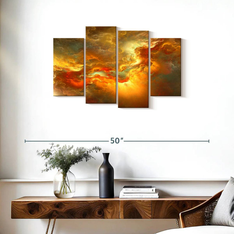 Avery Sunset Glow Abstract, H 22 po x l 36 po