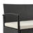 Noli Modern 4-Person Patio Conversation Set with Polyester Cushions in Black and Cream-1535146078