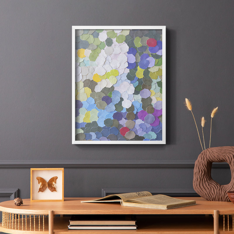 Doris Duke Garden, reproduction encadrée - bois massif, Blanc, H 14 po x l 11 po